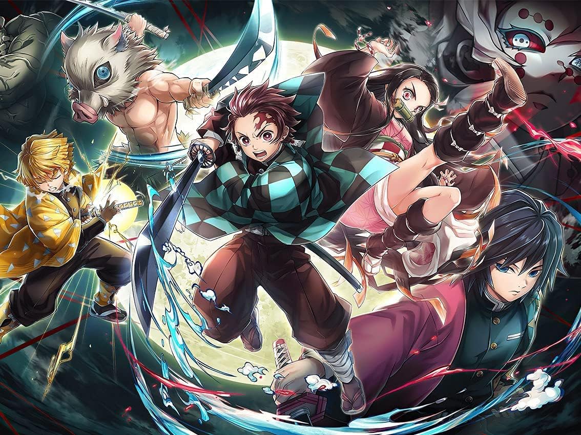 DIY Anime Diamond Painting Kits for Adults, Demon Slayer 5D Diamond Art