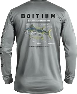 Fishing Shirts for Men, Mens Fishing Shirts Long Sleeve, UPF 50 Quick Dry, Rash Gaurd, Fishing Clothes for Men, Fishing Gear