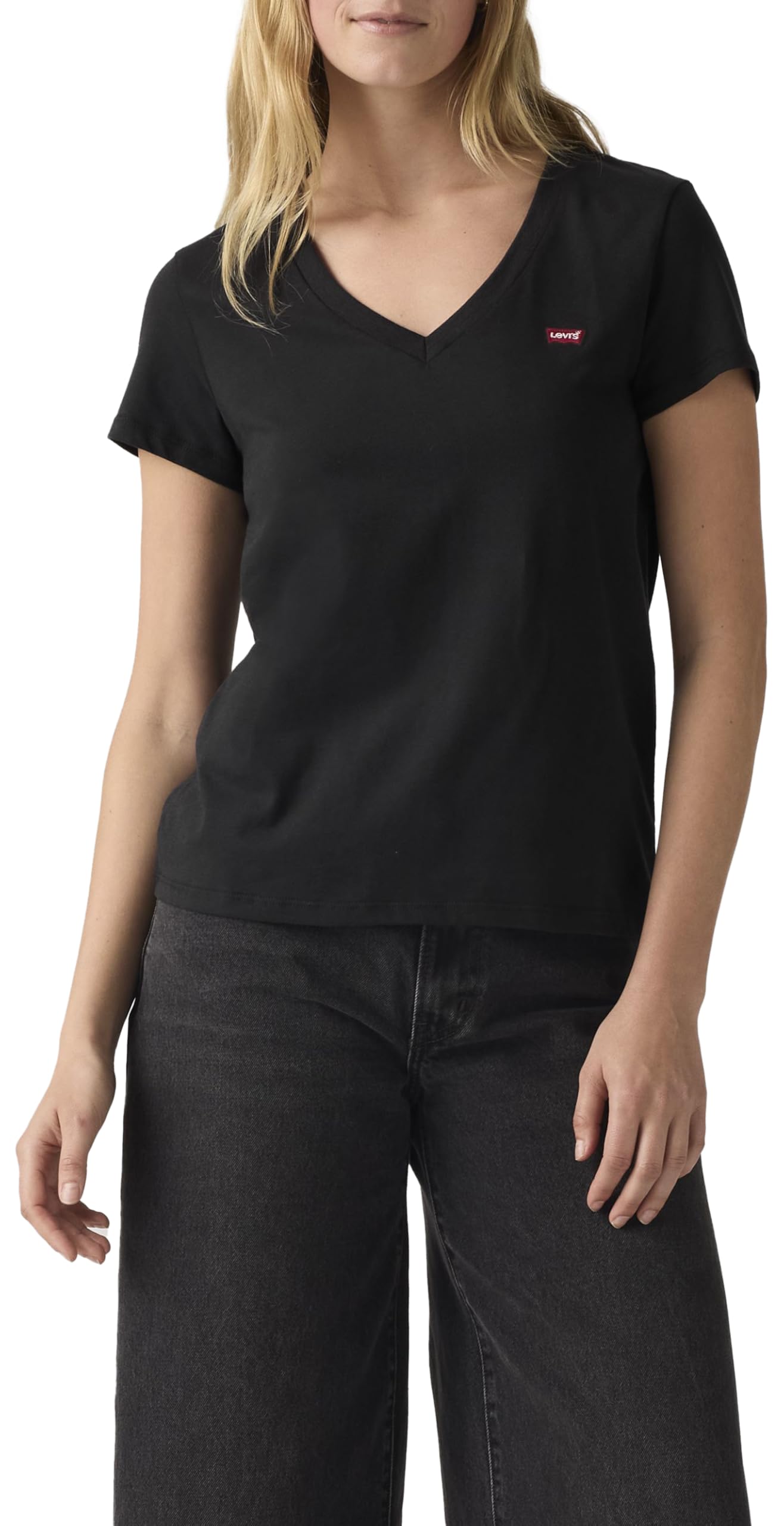Levi's 2pack Perfect Vneck Tees T-Shirt Donna (Pacco da 2)