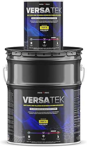 Revestimiento protector de uretano para pisos de concreto, grado industrial, 2 componentes, alto brillo, 43% sólidos, interior y exterior, sellar