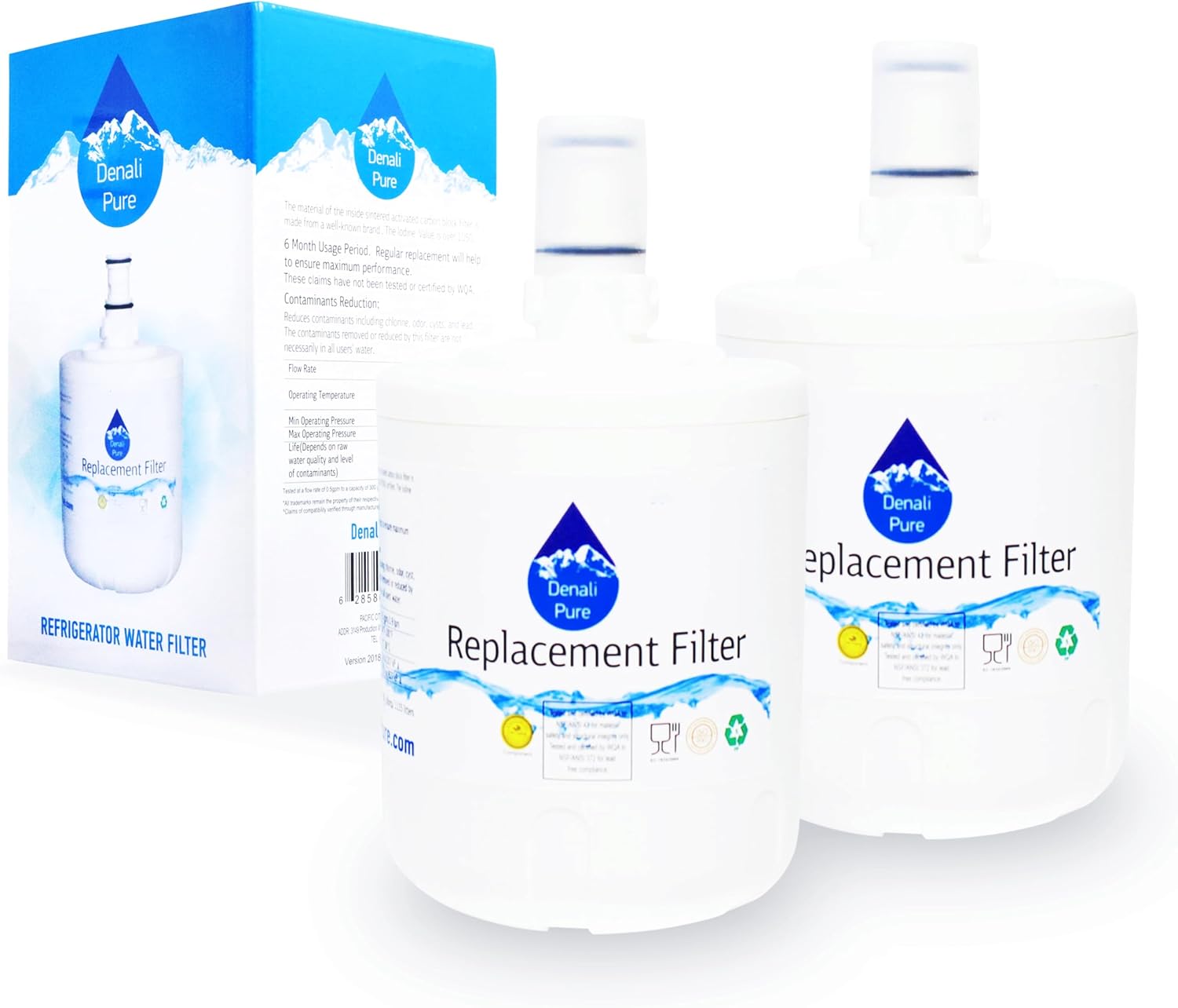 2-Pack Replacement for Kenmore/Sears 10673294301 Refrigerator Water Filter - Compatible with Kenmore/Sears 46-9002 Fridge Water Filter Cartridge