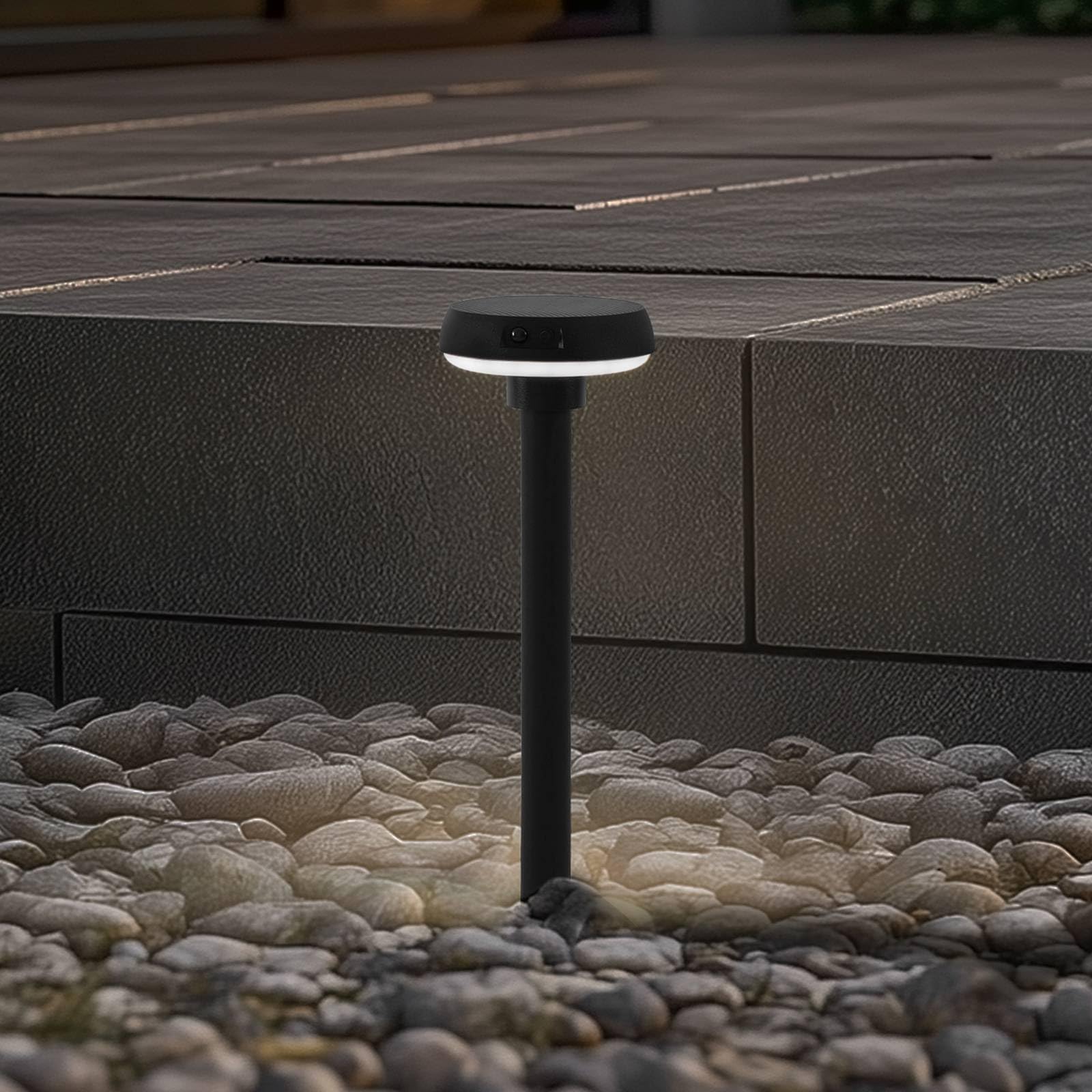 Lindby Lampade solari con sensore di movimento (Moderno) colore Nero, lampadina inclusa lampada solare giardino