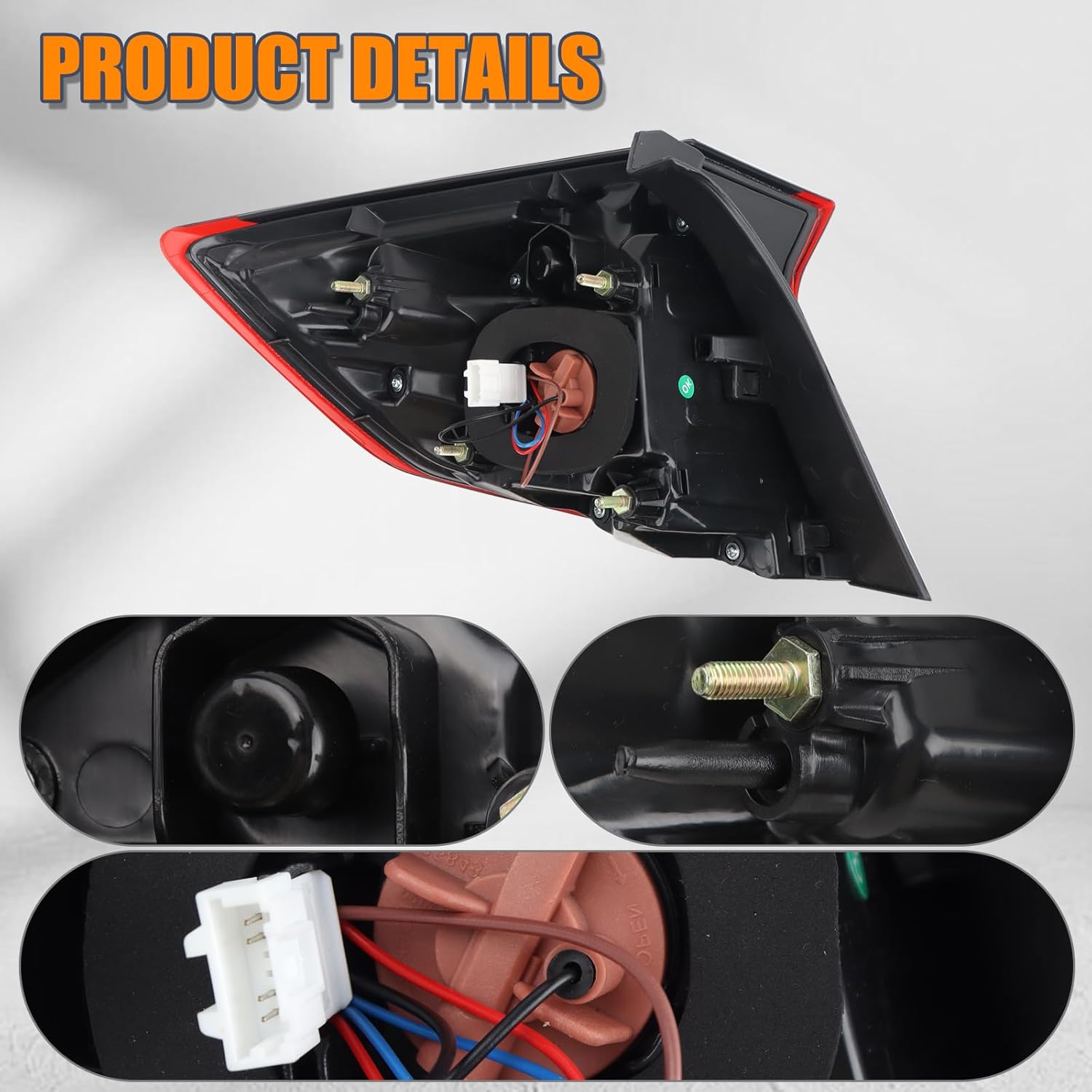 Halogen Tail Light Without LED Turn Signal Assembly Compatible With 2020-2022 Hyundai Sonata N Line, SE, SEL, SEL Tail Lamp Right Passenger Side Replacement HY2805167 92402-L0000 11919700