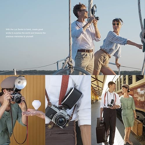 Miniatura 9 de Godox Lux Senior Retro Cámara Flash 6000200K GN14 1700mAh Speedlite AutoManual Portátil Plegable Reflector Speedlight para Sony Canon Nikon Fuji