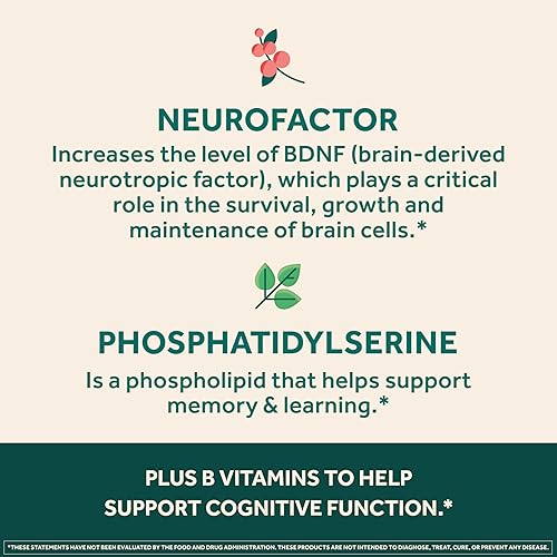 Miniatura 7 de NEURIVA Suplemento cerebral nootrópico ultra descafeinado clínicamente probado para alerta mental, memoria, enfoque y concentración, Cognivive