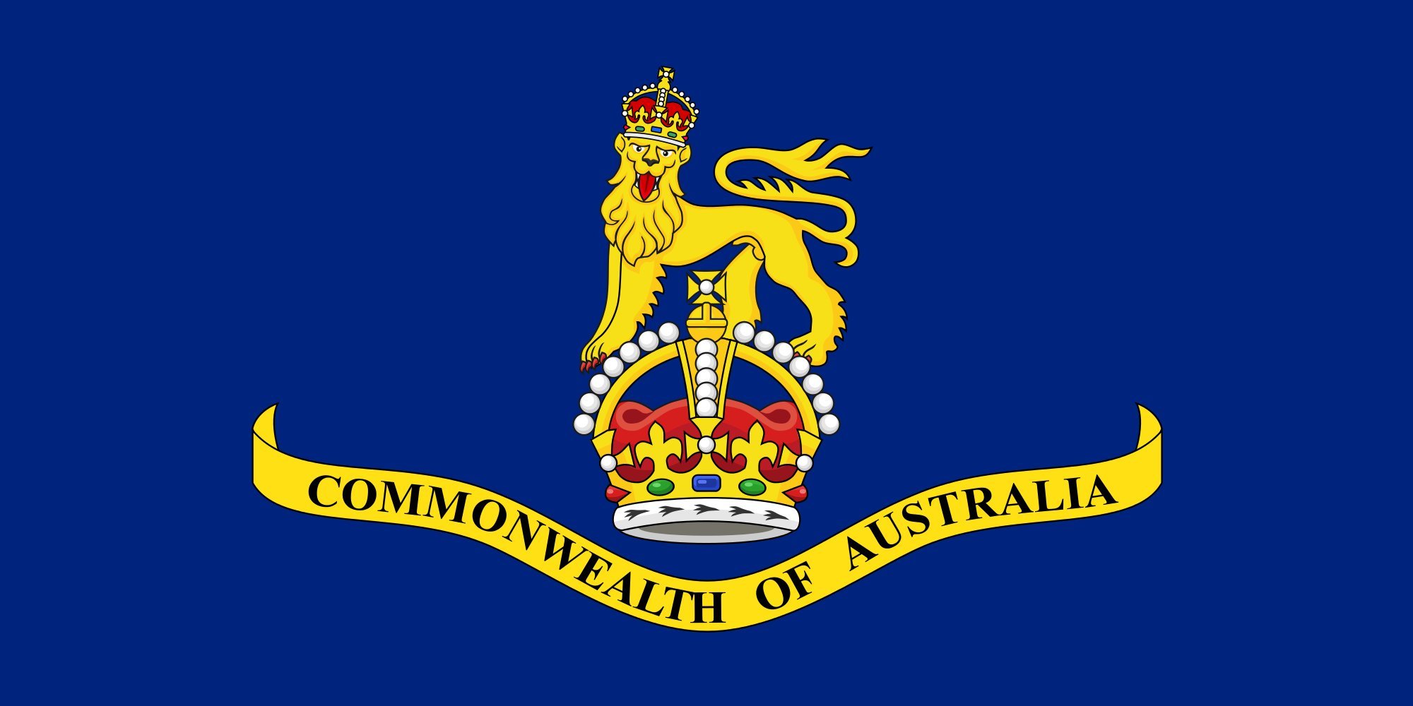 Drapeau Governor-General of Australia 1936-1952 grand format historique