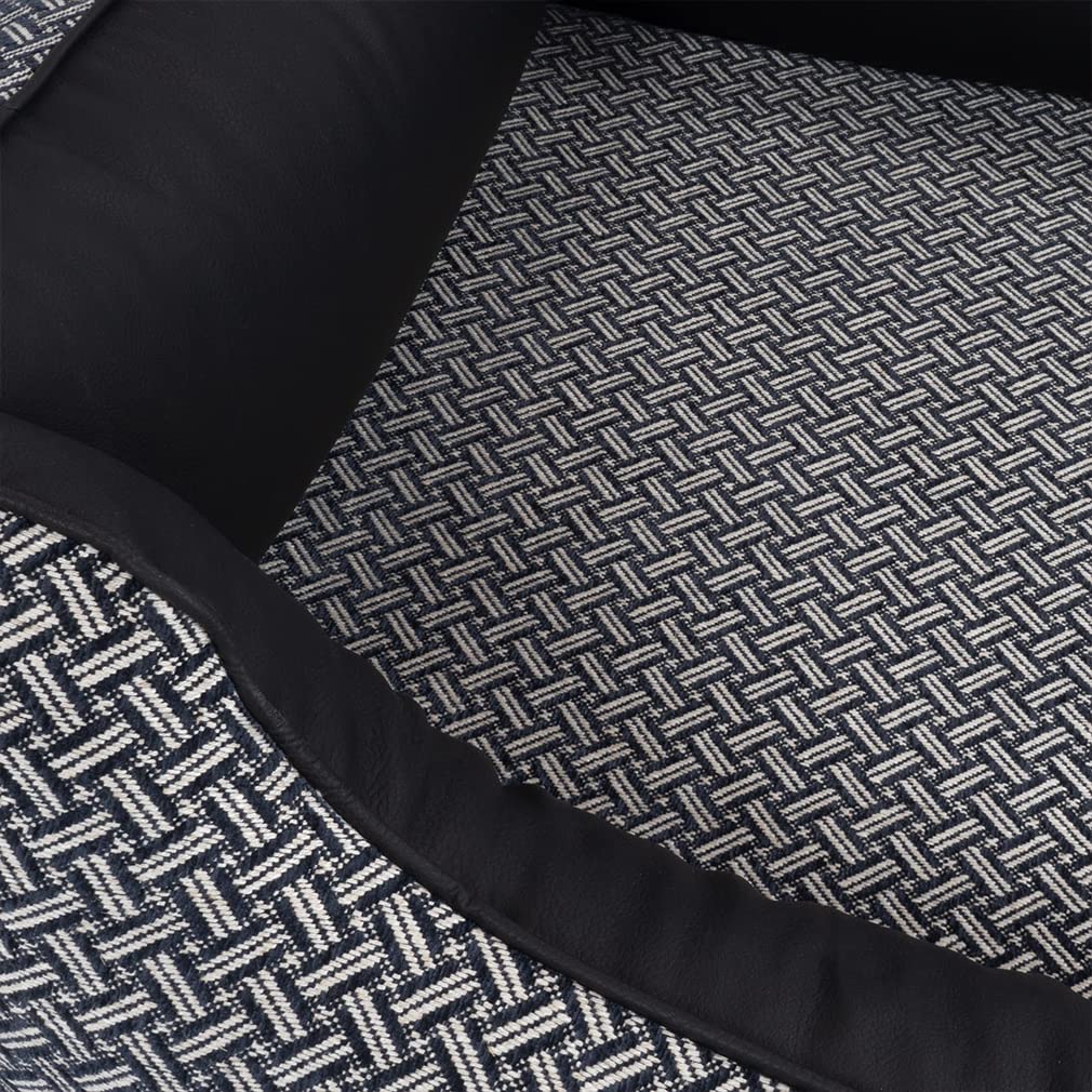 Knuffelwuff Sanford XXXL - Cama ortopédica para Perros, 155 x 105 cm, Color Negro, con Bordes elevados y Funda extraíble, fácil de Limpiar, para Perros Grandes, medianos y pequeños