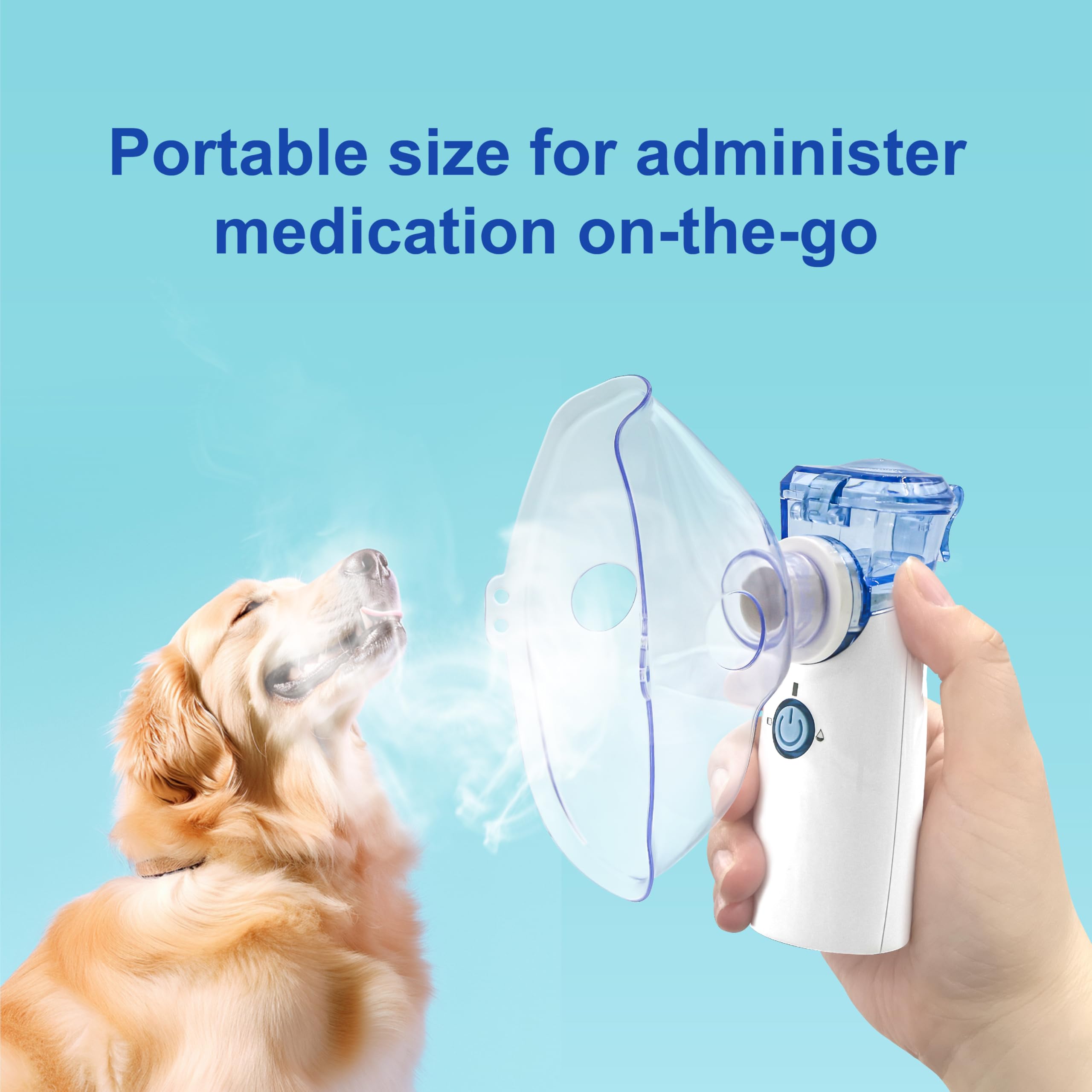 Nébuliseur portable pour chat, nébuliseur portatif de brume froide pour animaux de compagnie, nébuliseur vétérinaire rechargeable par USB, inhalateur à vapeur pour la maison et le bureau