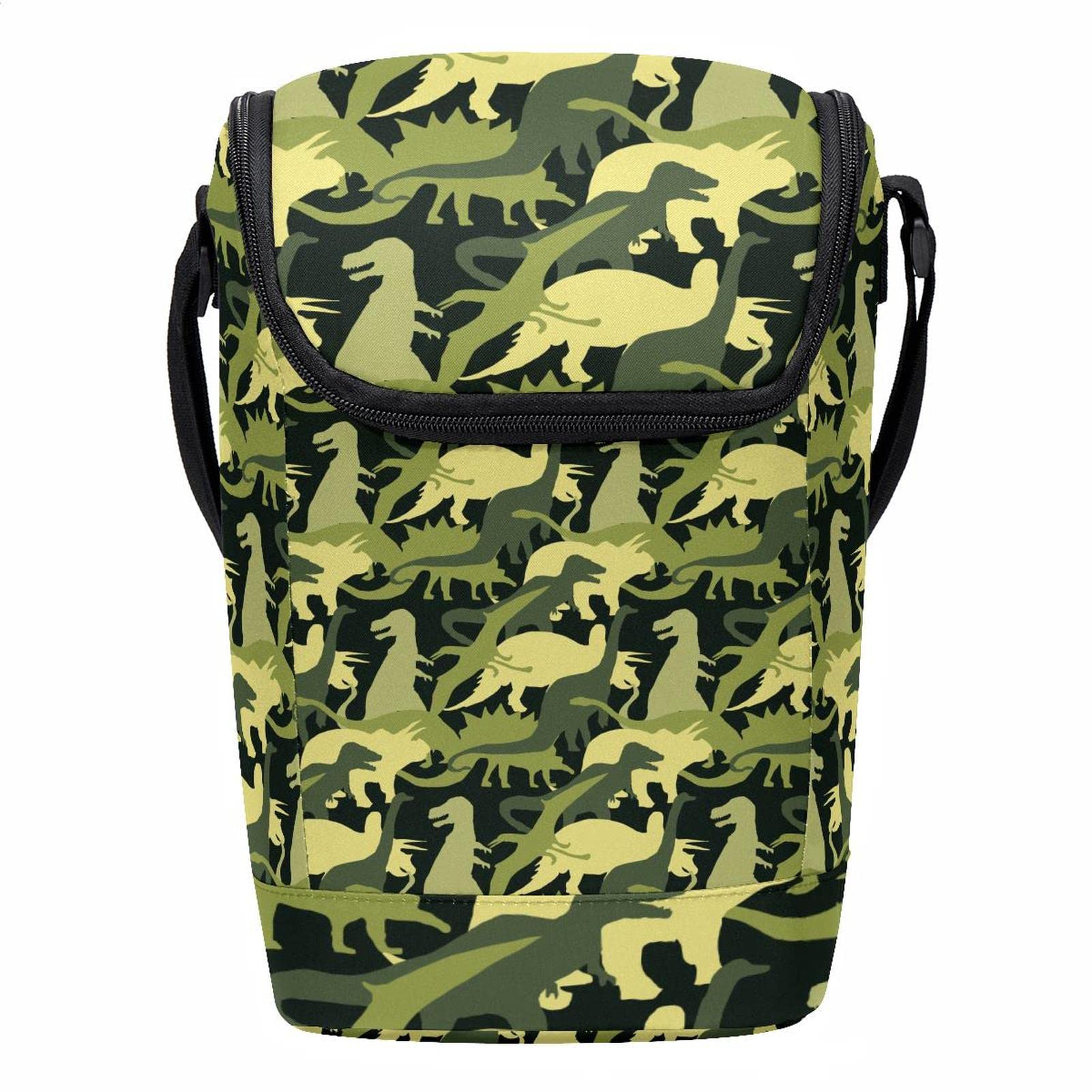 Bolsa de almuerzo verde isotérmica que evita derrames en la mochila escolar