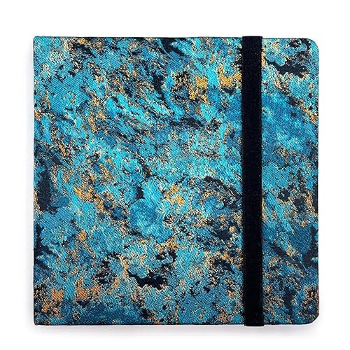 Mypaperworld Carnet de croquis carré à aquarelle - 300 g/m² - 100 % coton - Papier aquarelle - 16 x 16 cm - Sans acide - 24 feuilles et 48 pages pressées à froid - Émeraude