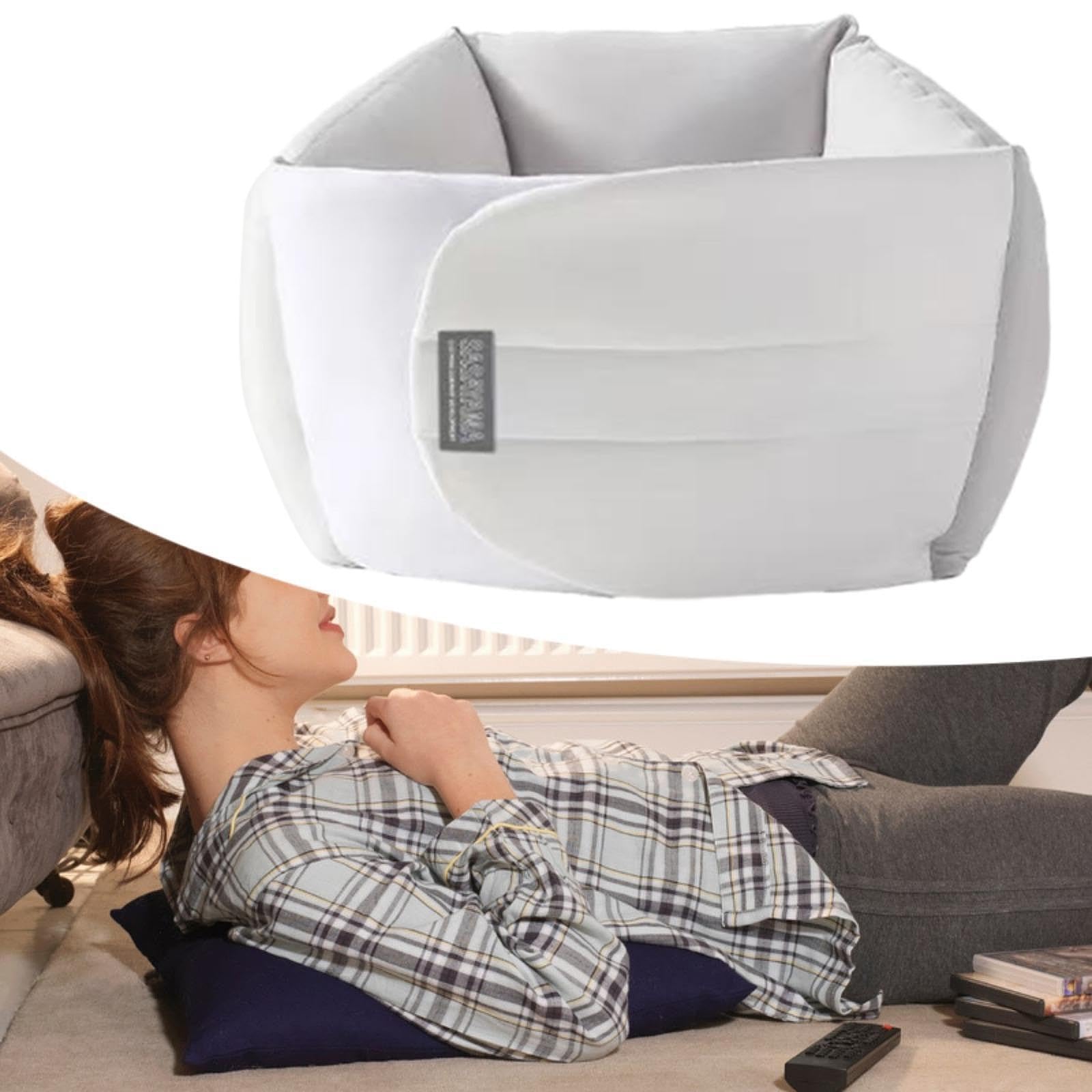 Cuscino Supporto Lombare Cuscino Laterale Sostegno Zona Lombare per Riposo Notturno Rotolo Ergonomico per Sedia E Letto Ufficio Fascia Elastica Spande, M