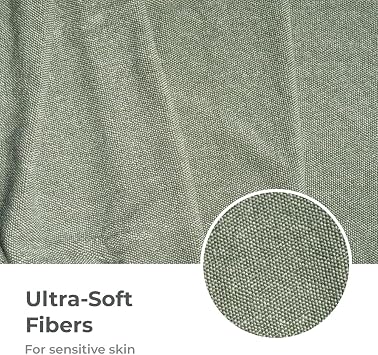 Cariloha Two Toned Bath Towel |Oasis Green | 28x54 | Turkish Cotton & Viscose Material Blend | Extra Smooth, Odor Resistant and Highly Absorbent