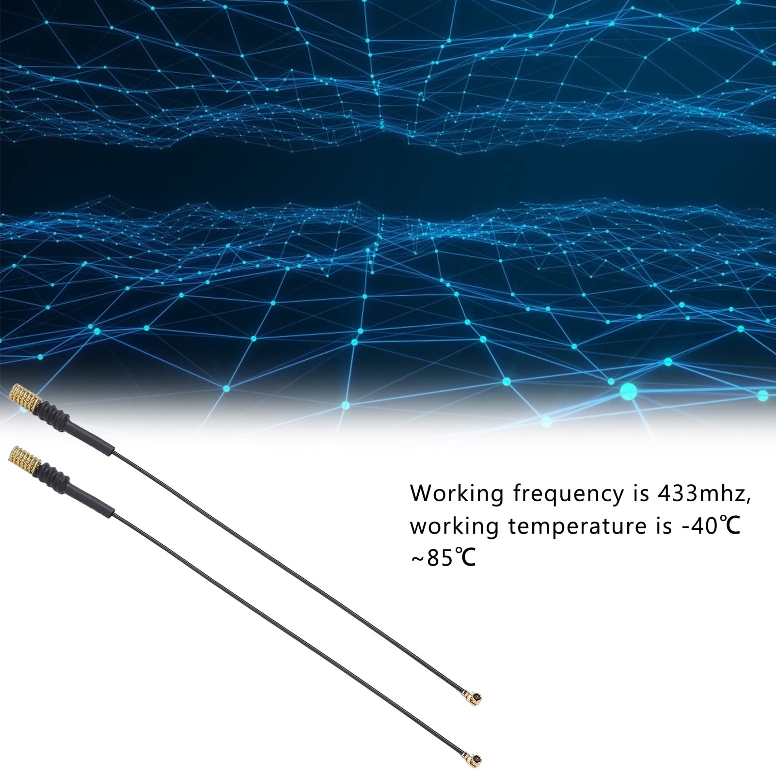 QANYEGN 10PCS Internal Antenna with Spring, Replacement Aircraft Receiver Antenna, Antenna Coaxial Pigtail Cable for Development Board