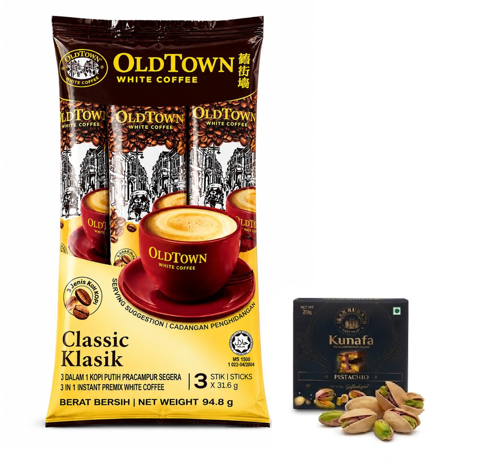 Old Town White Coffee Classic Klasik 3 in 1 Instant Premix White Coffee 15 Sticks (15 X 35g)-image-11
