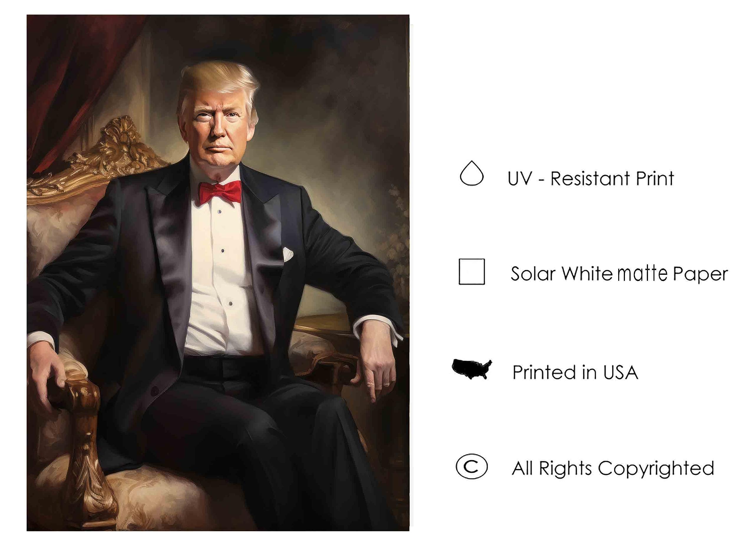 Amazon.co.jp: ドナルド・トランプ アートプリントポスター 公式大統領