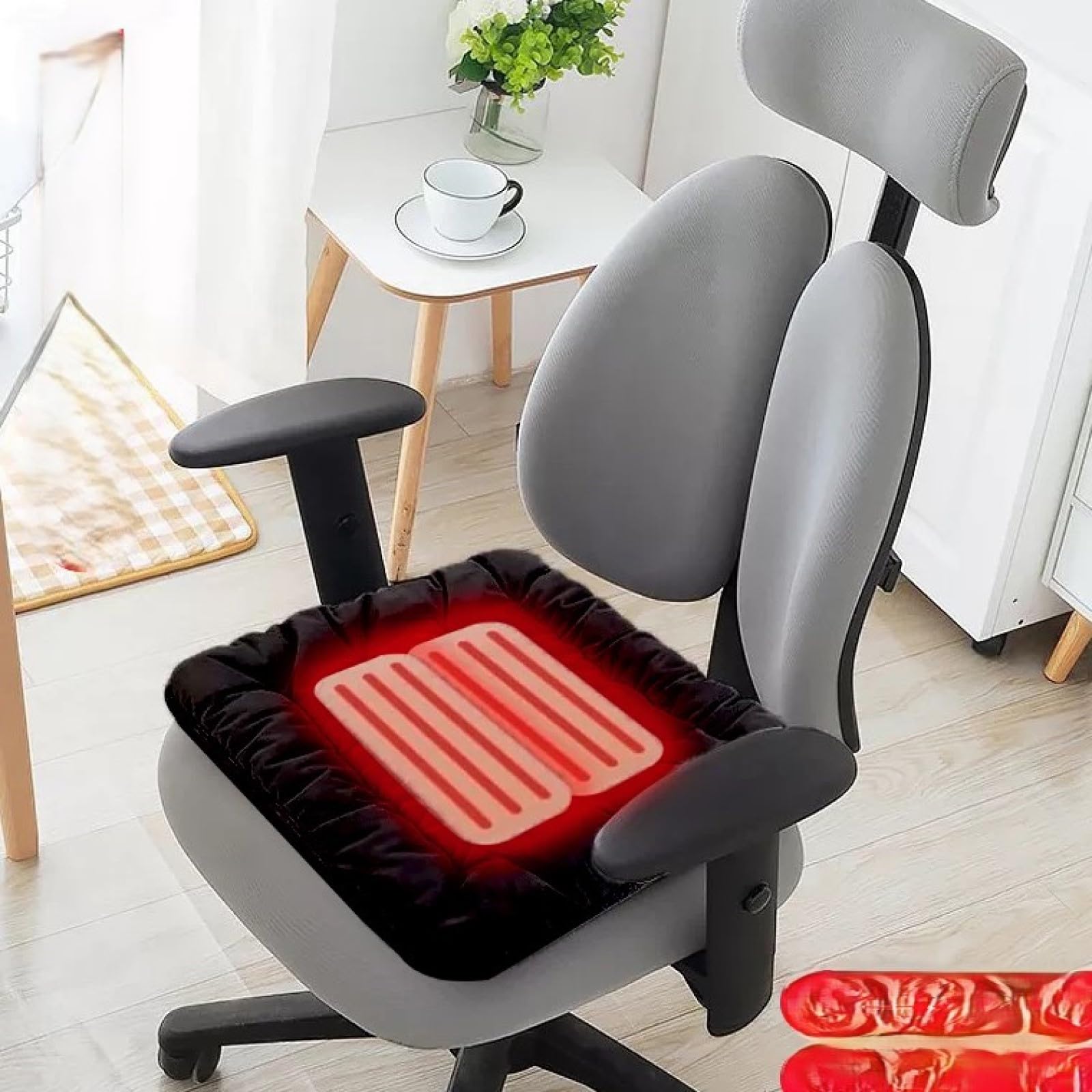 Amazon.com: Heated Seat Cushion, Office Chair Pad for Long Sitting ...