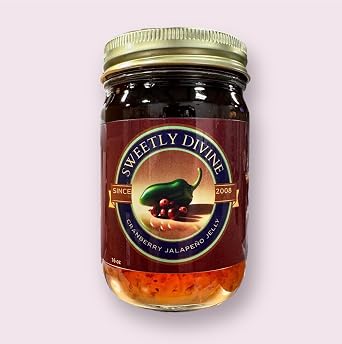 Sweetly Divine Hot Pepper Jelly - Multiple Flavors Available Cranberry Jalapeno