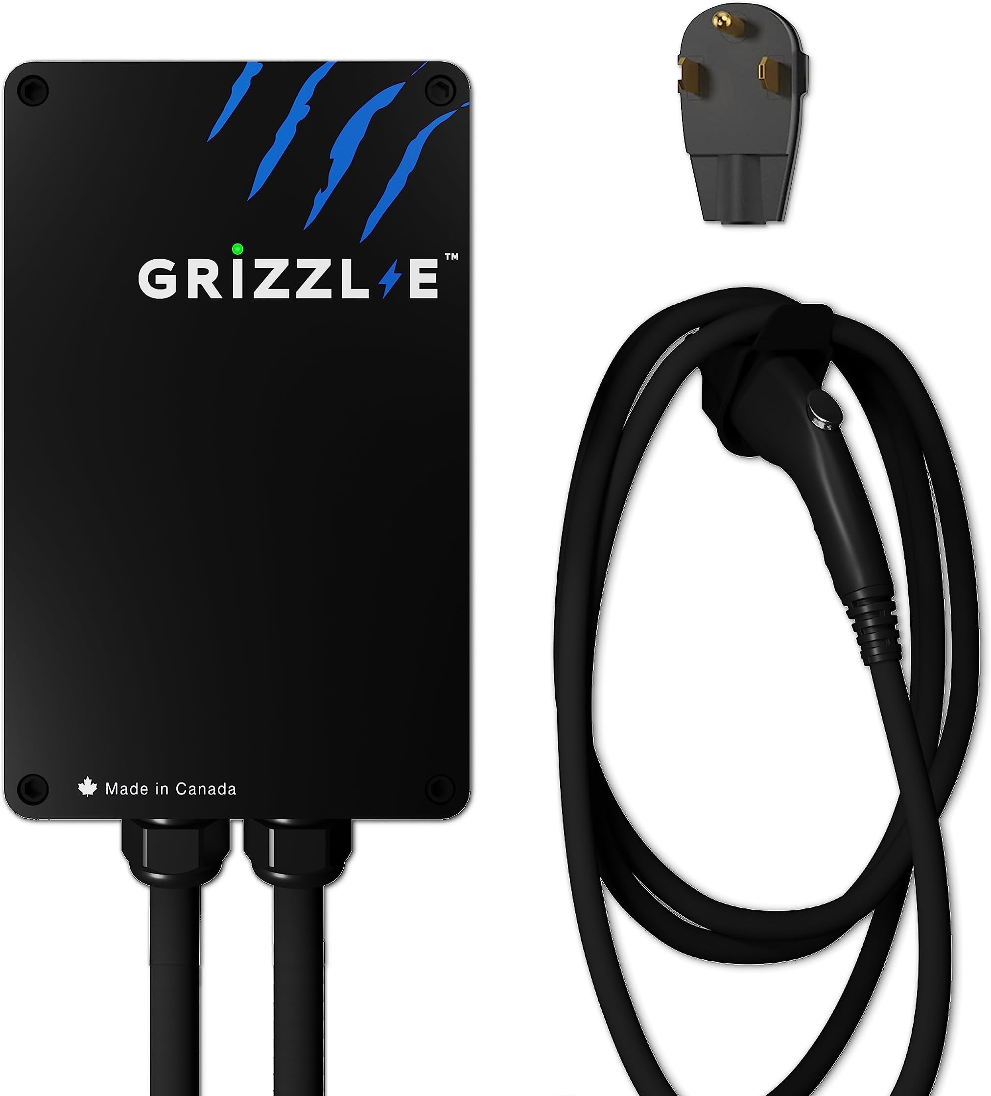 Grizzl-E Classic, Level 2 240V / 40A Electric Vehicle (EV) Charger, UL Certified, Metal Case Enclosure, Indoor/Outdoor Electric Car Fast Wall Charging Station, NEMA 6-50 Plug, Classic Black