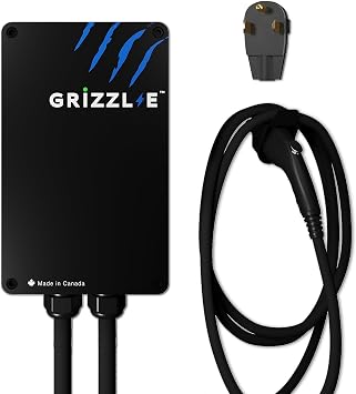 Grizzl-E Classic, Level 2 240V / 40A Electric Vehicle EV Charger, UL Certified, Metal Case Enclosure, Indoor/Outdoor Electric Car Fast Wall Charging Station, NEMA 6-50 Plug, Classic Black