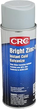 CRC Bright Zinc-It Instant Cold Galvanize Coating 18414 13 WT OZ, Quick-Dry Rust- Corrosion-Resistant Coating