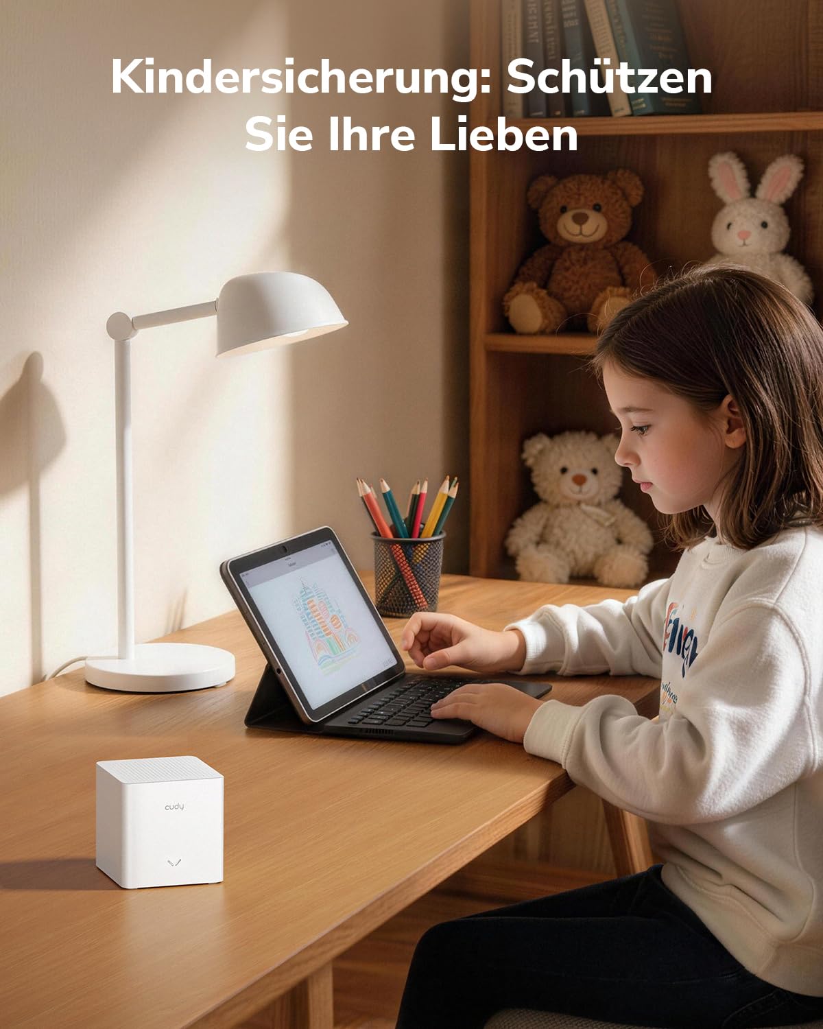 Cudy AX3000 WiFi 6 Dualband Mesh Router System 160m² 2,5G M3000S 2-Pack | 1x Gigabit LAN, 2402Mbps 5GHz, 574Mbps 2,4GHz, 100+ Geräte, Ethernet Backhaul, 1,3GHz CPU, OFDMA, MU-MIMO, WPA3, IPv6, VPN