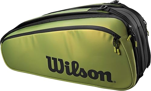 Miniatura 2 de WILSON Blade V8 Super Tour - Bolsa para raqueta de tenis, color verdenegro, con capacidad para hasta 9 raquetas