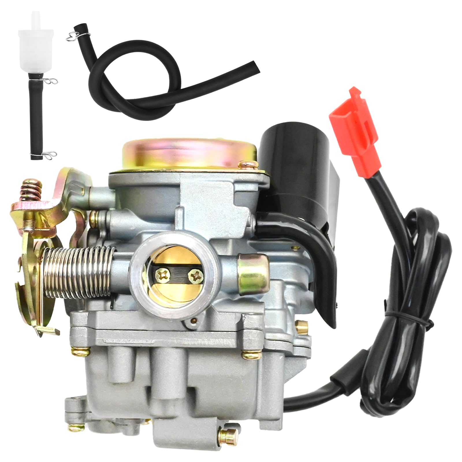 Carburatore 50cc 4T 4 tempi, ricambio per motori cinesi 50cc 4 tempi (GY6-139QMA/QMB), ricambio per Piaggio Fly Liberty Zip