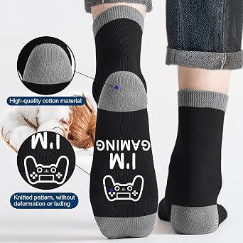 Birthday Gifts for Men Teen Boys, Valentines Day Gift for Him Boyfriend Husband, Do Not Disturb I'm Gaming Funny Gamer Socks