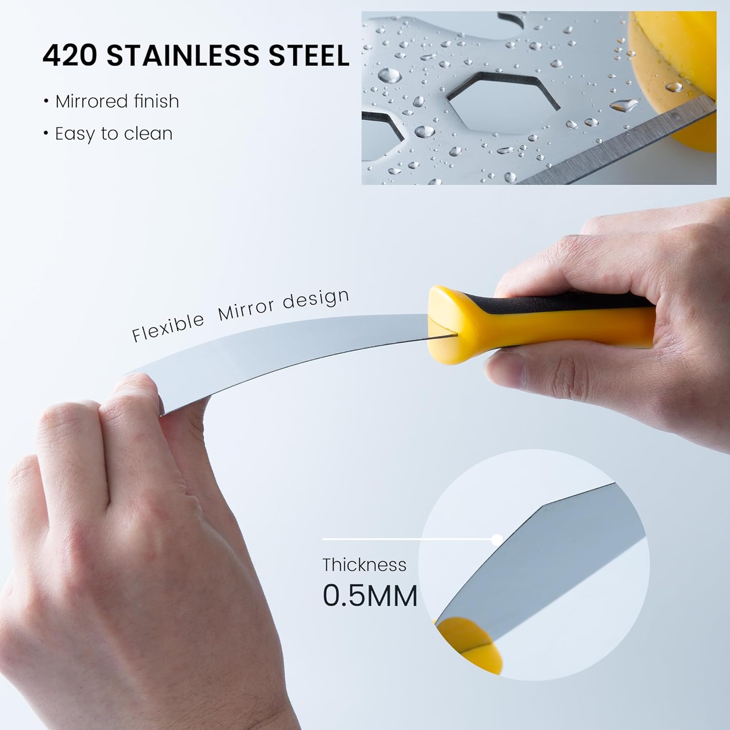 VOOMEY 28PC 18 Inch Paint Roller Kit, Paint Bucket,18" Paint Tray, 6PCS 420 Stainless Steel Paint Scraper Tools, Metal Scraper, Used for Renovating Old Walls, APPL