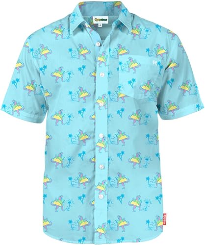 Tipsy Elves - Camisas hawaianas para hombre, informales, de verano, para la playa, tela elástica con ajuste moderno