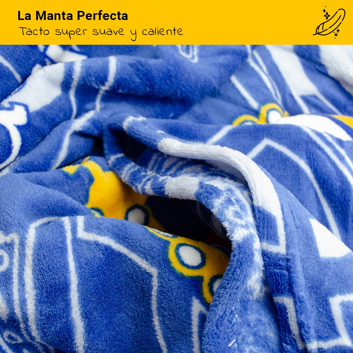 ms móvil shop Manta Coralina Real Madrid 100×150 cm | Oficial y Licenciada | Tejido Suave, Ligero y Cálido | Ideal para Sofá, Cama o Viajes Aficionados y Niños | Producto Oficial RMCF