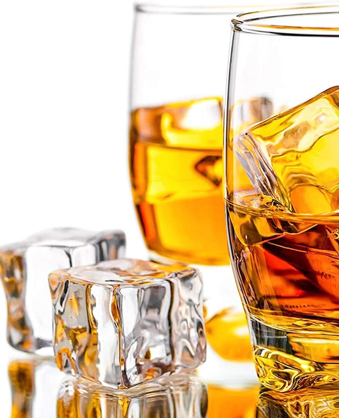 Dotters Clear Fake Ice Cubes, 20PCS 2cm Plastic Ice Cubes Clear Acrylic Fake Ice Cubes Decorative Crystal Ice Rocks for Display Photography Props Wedding Centerpiece Vase Fillers