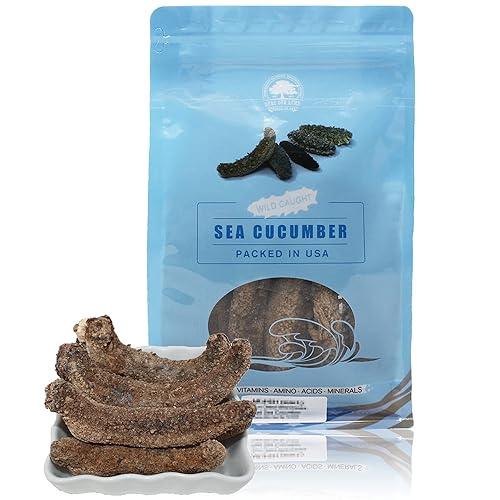 Miniatura 31 de DOL Wild Alaska Red Sea Pepino 9-12pcs 7-9 años 9-12 (pepino de mar seco)- en caja grande 8oz/caja