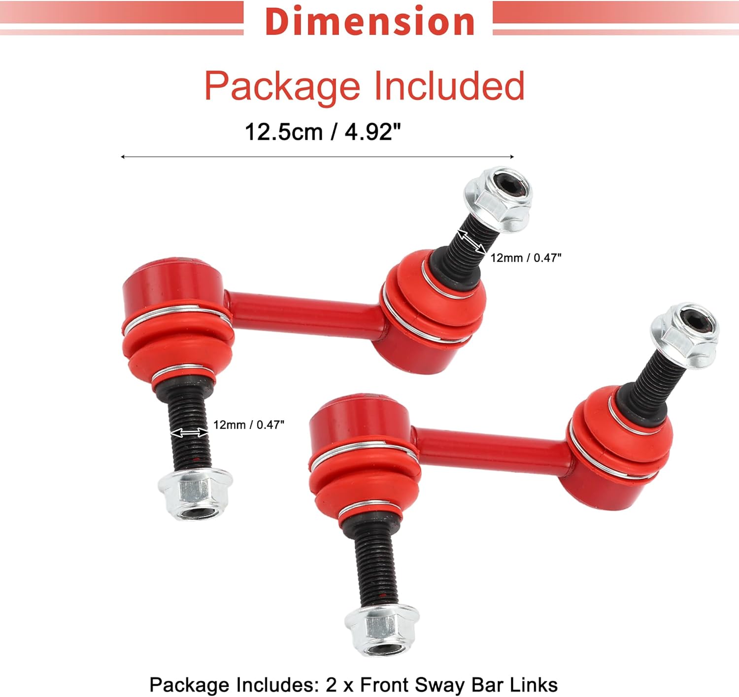 X AUTOHAUX 2 Pcs Front Sway Bar Links Stabilizer Link Kit for GMC Envoy XL 2002-2003 for GMC Envoy 2002-2003 Suspension Kit No.K6665/K6666
