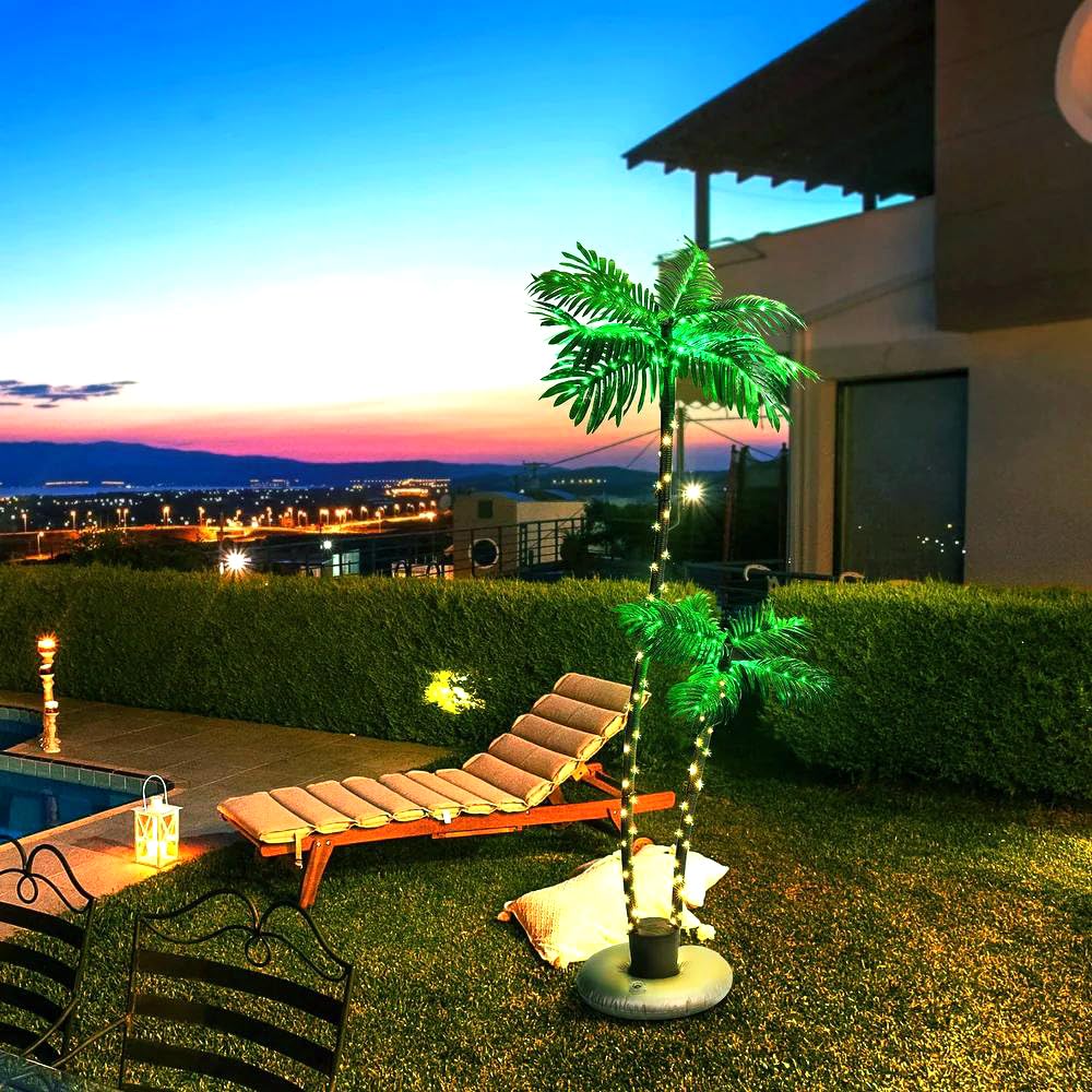 Albero luminoso solare per esterni, albero luminoso a LED, decorazione natalizia, per interni ed esterni, con telecomando, 180 cm, luce bianca calda e verde (1,8 m)