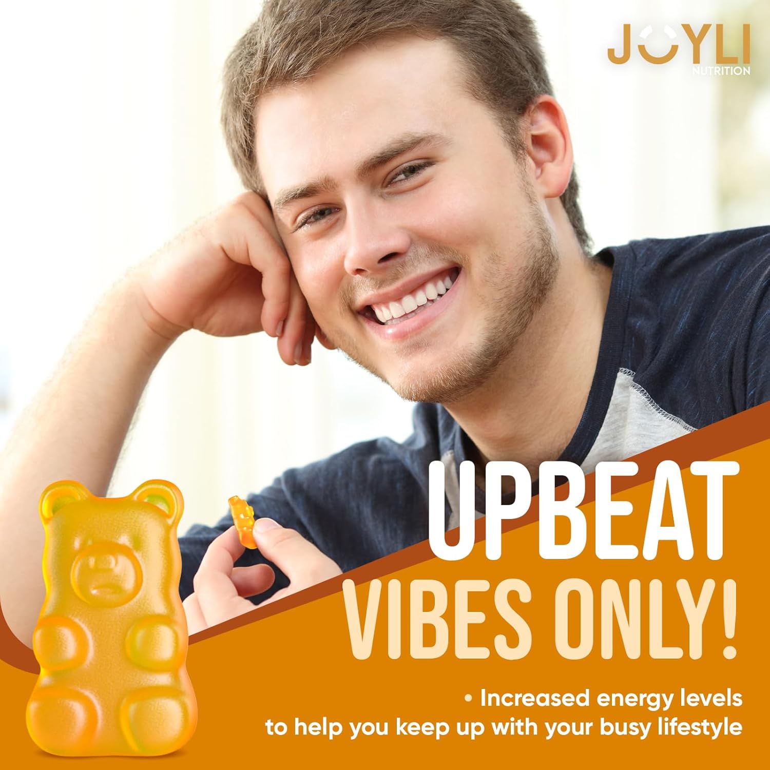 Joyli L Tyrosine Gummies 1000MG - L-Tyrosine Supplement for Kids & Adults - Calm & Focus Gummies for Brain, Memory, Mood, and Energy - 500mg L- Tyrosine Powder per Gummy - Vegan, Gluten-Free - Image 6