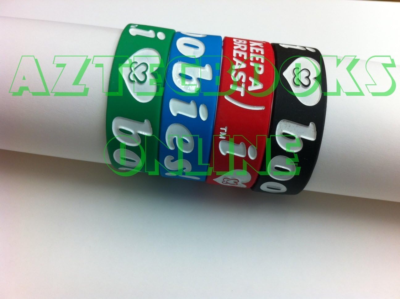 Keep a Breast " I Love Boobies" Bracelets 4 Pack