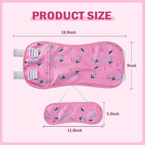 Miniatura 5 de SUNAI Paquete de 2 unidades de aceite de ricino para cintura y cuello, paquetes de aceite de ricino orgánico reutilizables para desintoxicación del