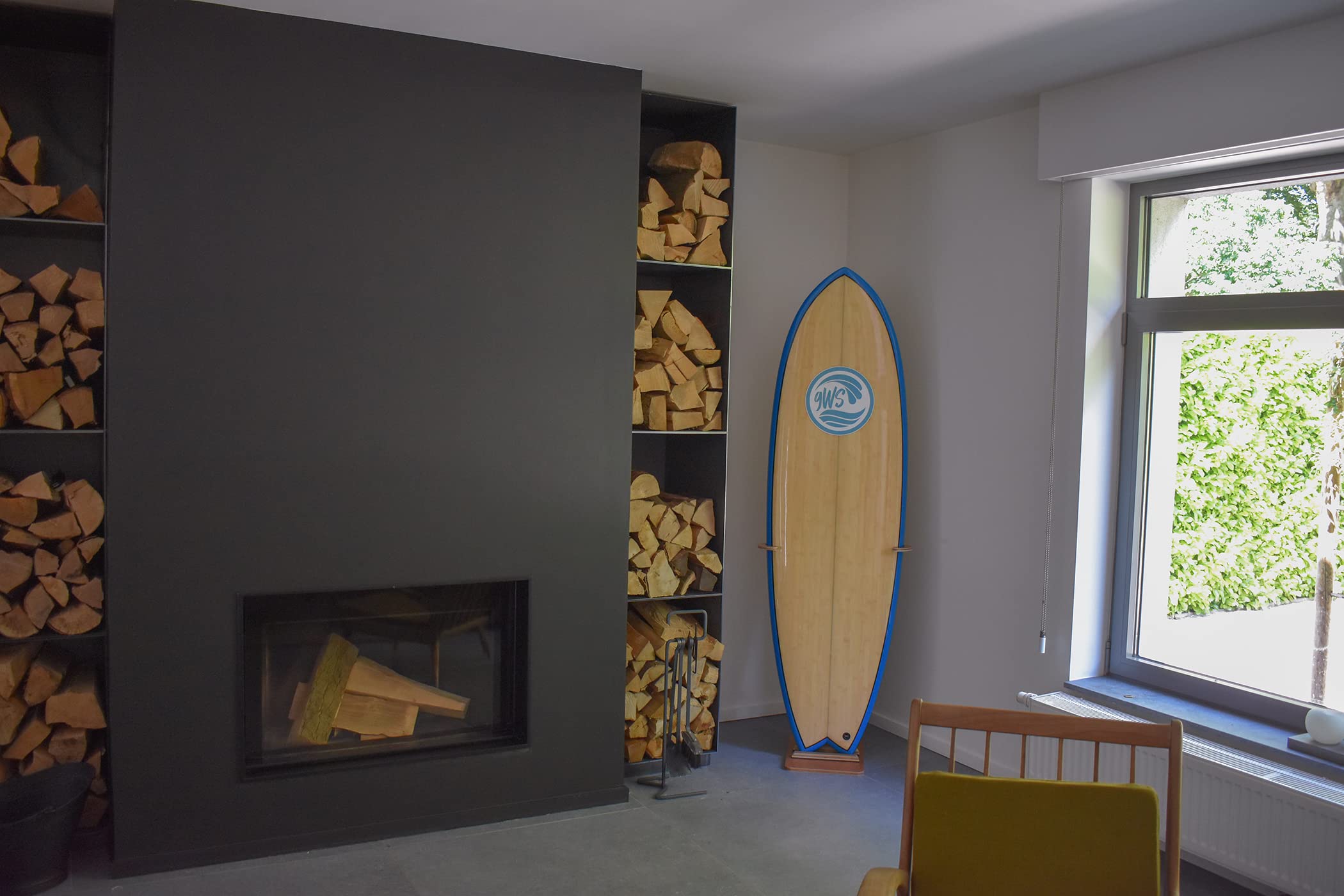Support Planche de Surf en Bois