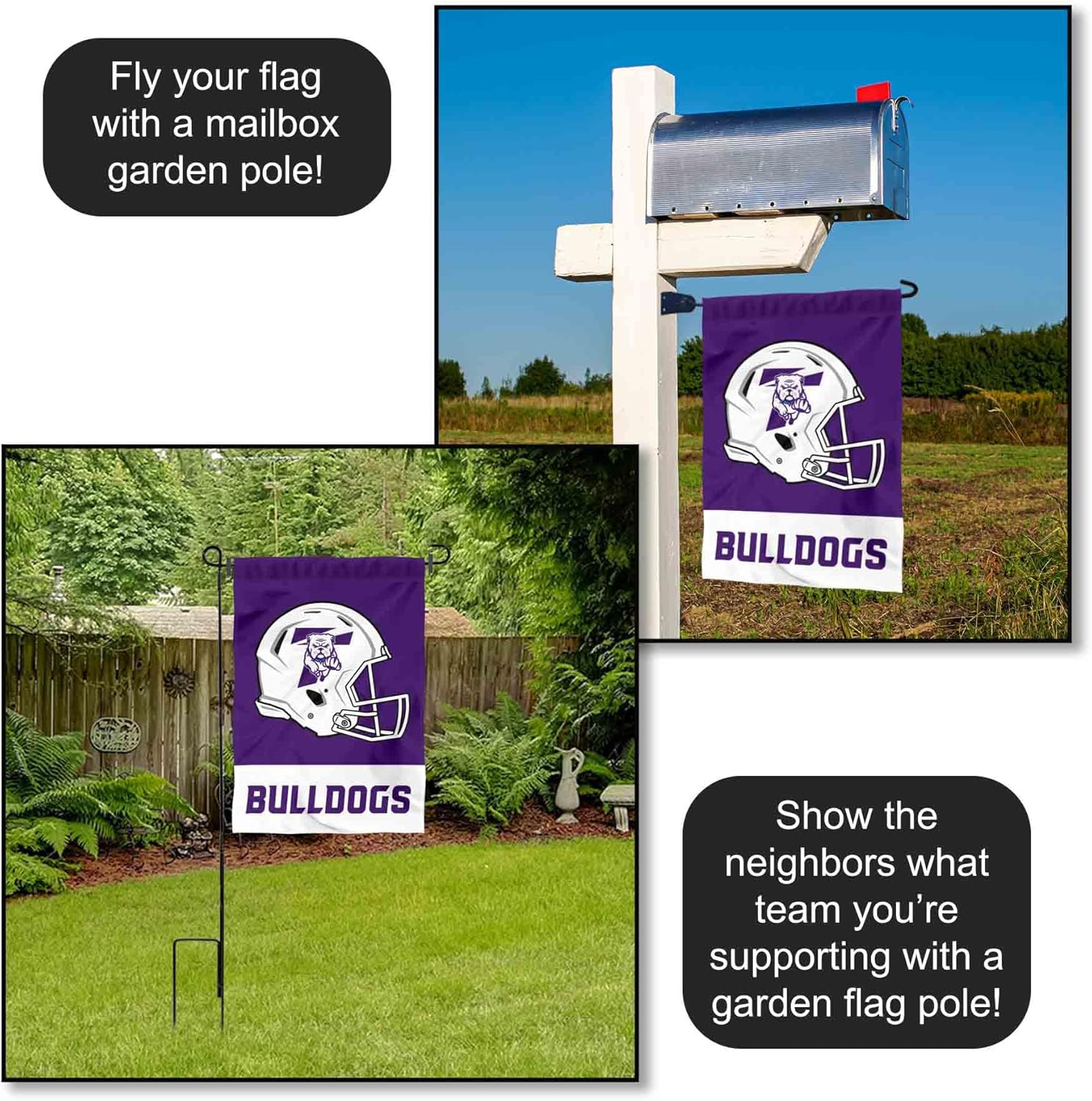 Truman State Football Helmet Garden Yard Flag - Image 4