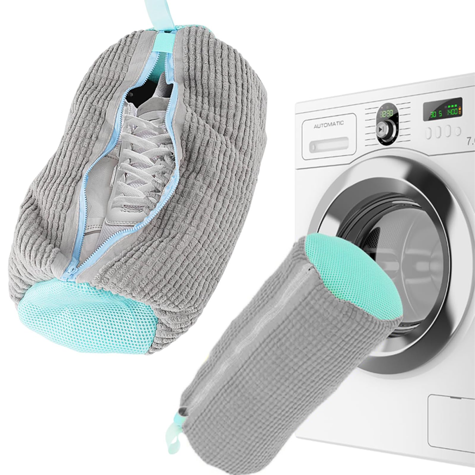 Shoe washing machine bag neaker Cleaning shoe dryer Laundry shoe bag ，Reusable,Shoe washing bag for washing machine and dryer (grey 2)