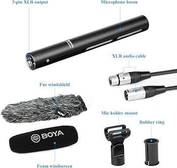 Amazon.com: BOYA XLR Microphone, Professional Cardioid Mini
