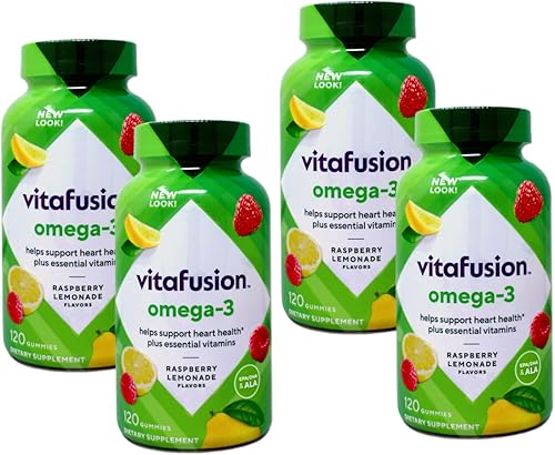 Vitafusion Gomitas Omega-3, 120 unidades (4 botellas)