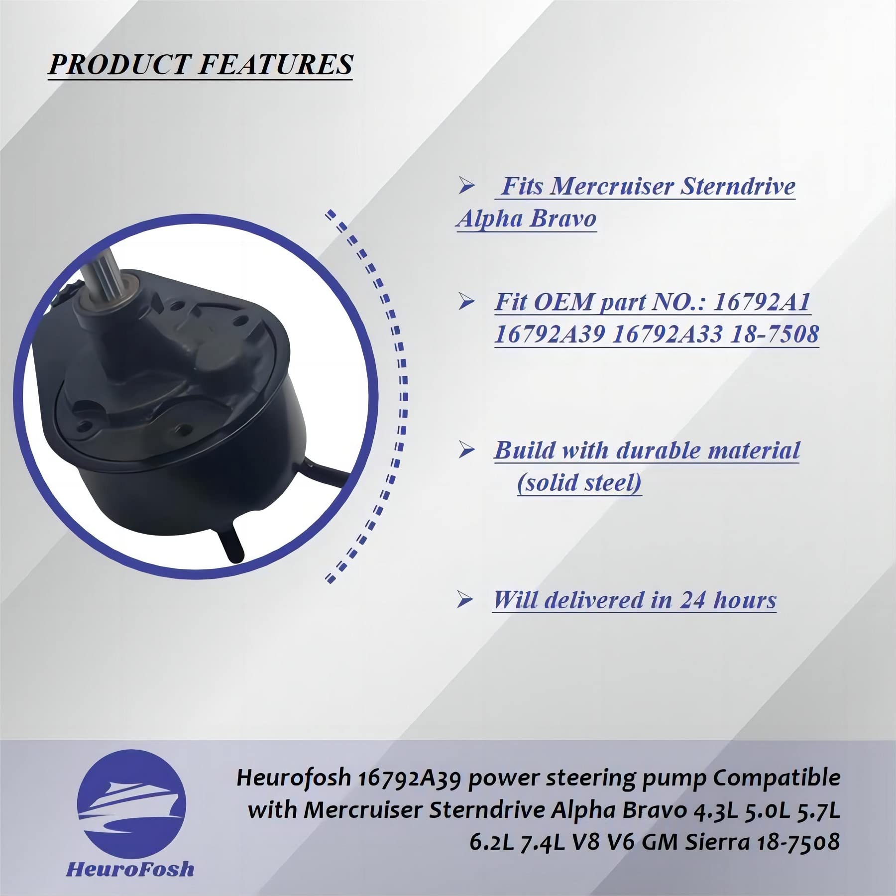 HeuroFosh 16792A39 power steering pump Compatible with