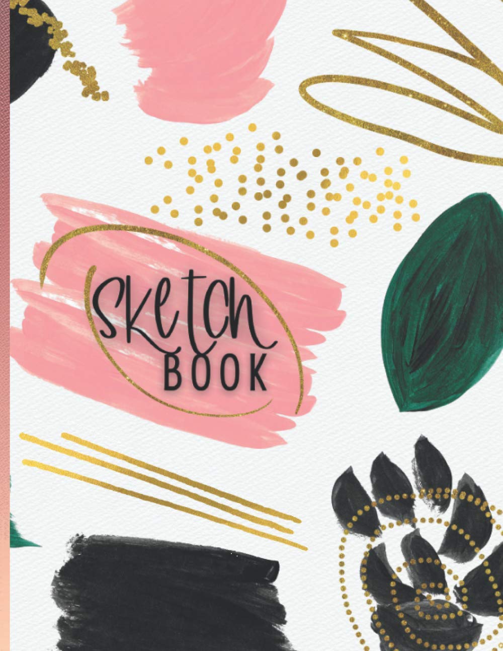 SKETCHBOOK: The perfect gift for young artists, s or adults - Abstrait Art Cover - 120 Large white pages (8.5" x 11") with abstrait frames - FOR DRAWING, SKETCHING OR DOODLING