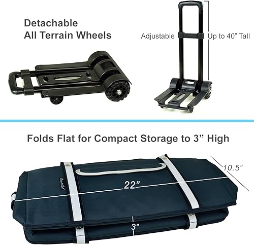 Miniatura 5 de Penn State - Enfriador de picnic de viaje con ruedas con capacidad para 64 latas, enfriador plegable a prueba de fugas, diseñado y aprobado de