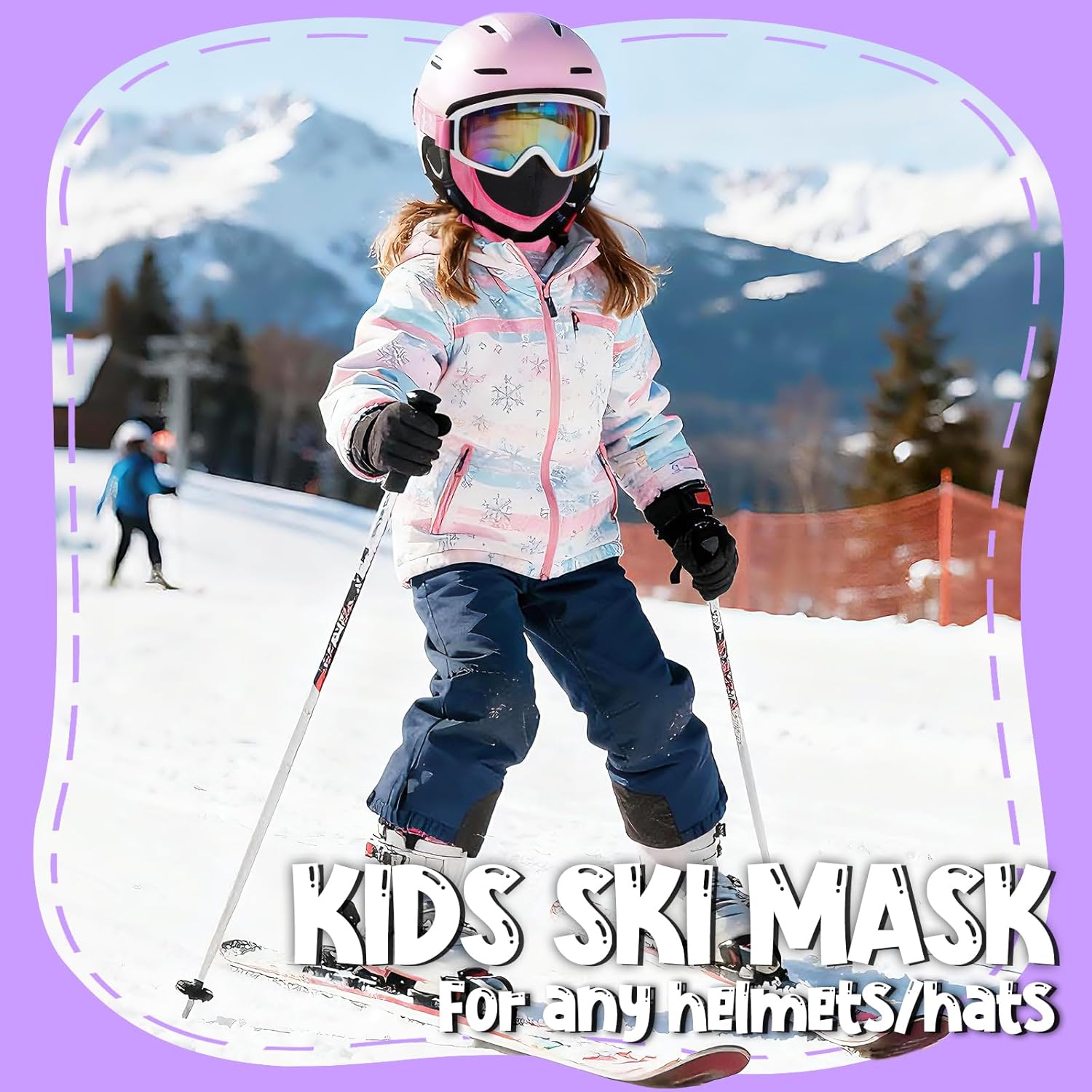 Kids Balaclava Ski Mask (with Breathable Holes) Windproof Winter Fleece Neck Face Warmer Boys Girls - Image 4
