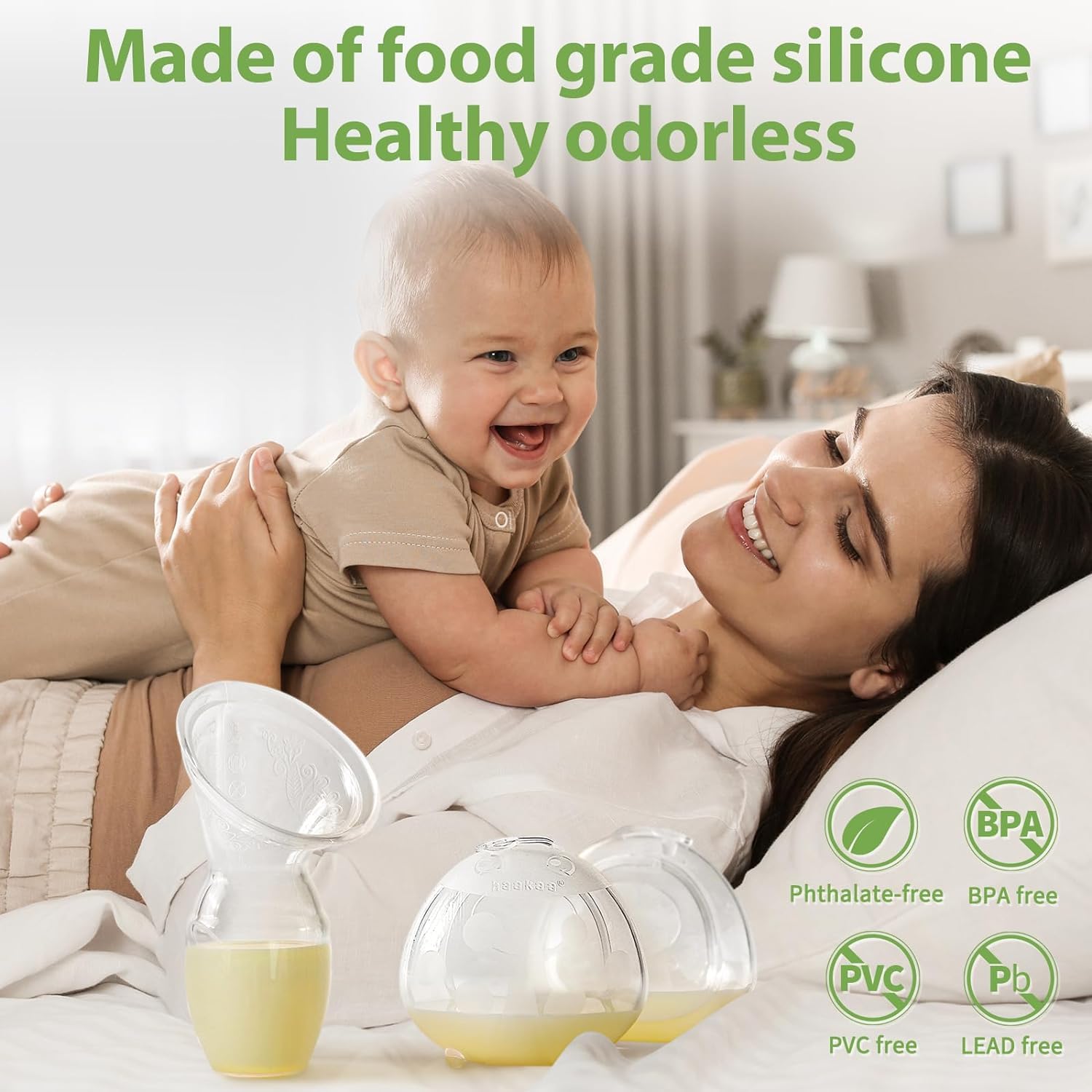 haakaa Tiralatte in silicone e conchiglie a forma di coccinella, per mamme che allattano, per raccogliere il latte materno, pompaggio e allattamento, contenitore portatile per latte materno (pompaggio