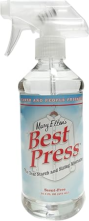 Mary Ellen's Best Press Clear Starch Alternative 16.9oz, Scent-Free, Model Number: 85806