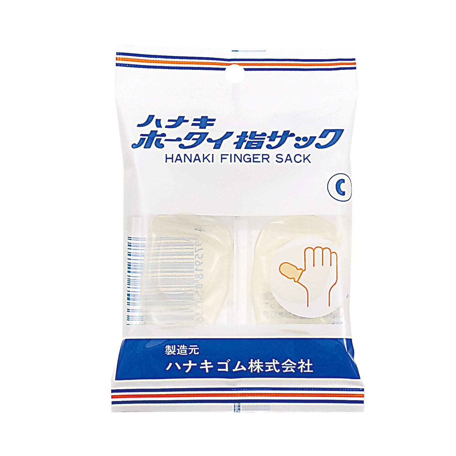 Amazon.co.jp: ハナキゴム ホータイ指サック C (女性の親指用) 2本入